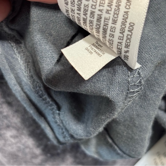 art class Long-Sleeve Henley in Heather Blue with Wood-Tone Buttons - Picture 12 of 15